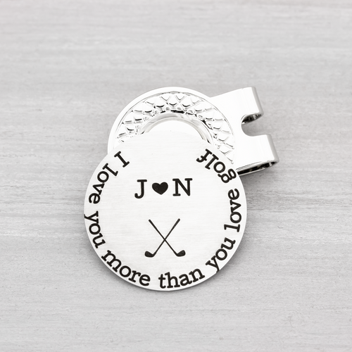 I Love You More Than You Love Golf Ball Marker and Hat Clip