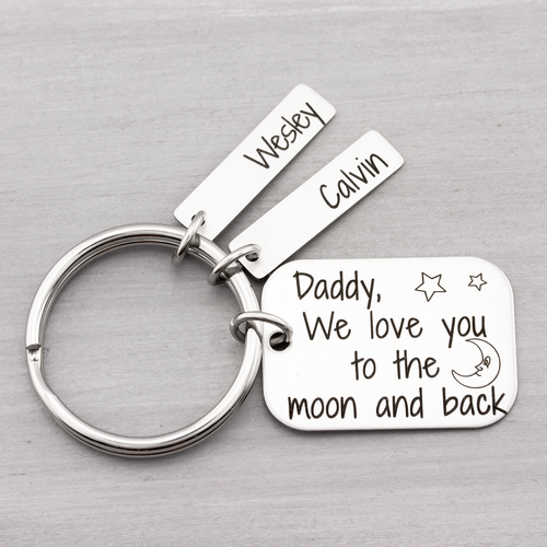We Love You To The Moon and Back Key Chain