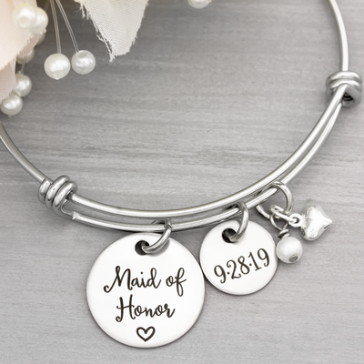 Maid of Honor Bangle Bracelet