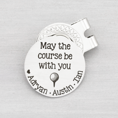 Personalized Golf Gifts for Men Ball Marker with Hat Clip