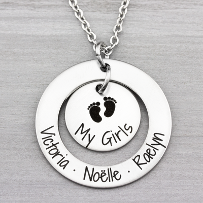 Personalized Name Necklace My Girls My Boys