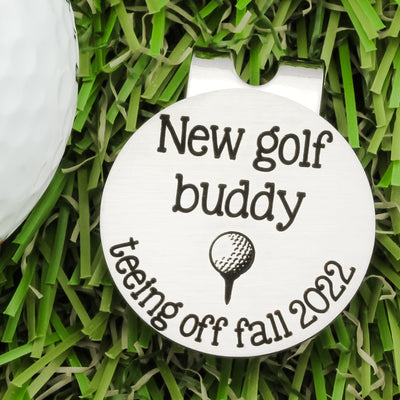 Personalized Golf Ball Marker Baby Announcement for New Dad
