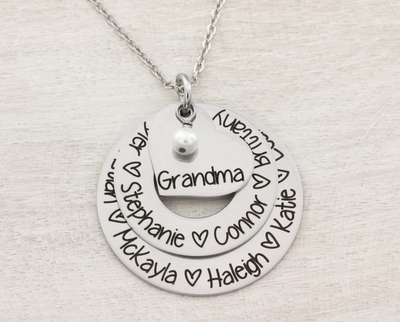 3 Layer Grandma Name Necklace