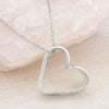 Southern Splendor 1962 Vintage Silverware Heart Necklace