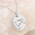 Custom State Best Friend Long Distance State Outline Necklace