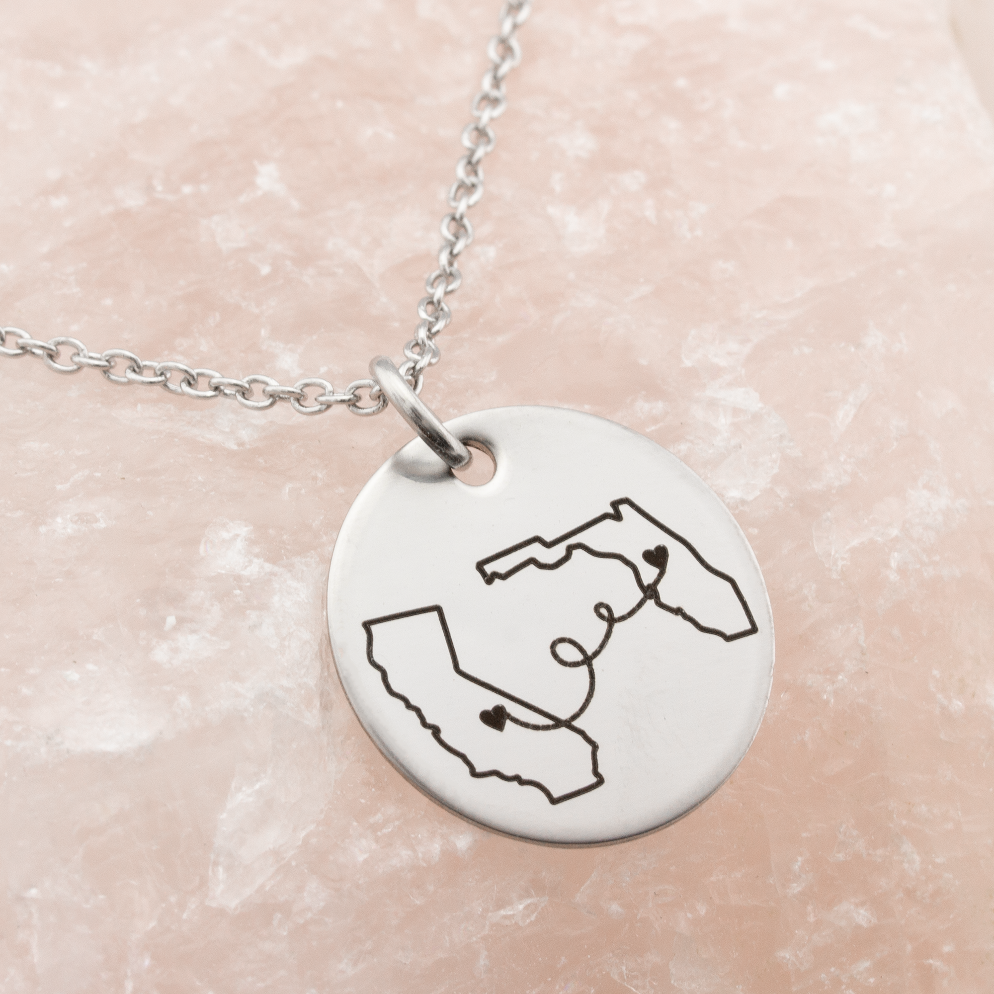 Long distance 2025 customizable necklace