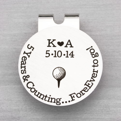 Years and Counting Golf Ball Marker with Hat Clip